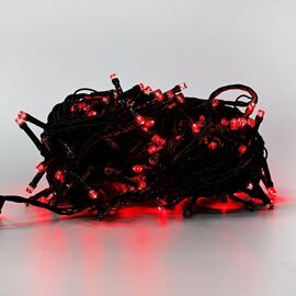  Гирлянда внутренняя нить 20 метров, 200 диодов, красный (черный провод) 