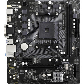  MB sAM4 ASRock A520M-HDV, AMD A520, 2xDDR4-3200, D-SUB+DVI-D+HDMI, 1xPCI-Ex16, 1xPCI-Ex1, 4xSATA3(RAID 0/1/10), 1xM.2, 8 Ch Audio, GLan, (2+4)xUSB2.0, (4+2)xUSB3.2, 1xPS/2, mATX, RTL 