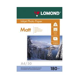  Фотобумага Lomond 0102014 A4/180г/м2/50л./белый матовое для струйной печати 